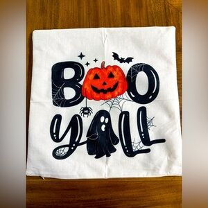 Halloween Boo Y'all Pillow Cover